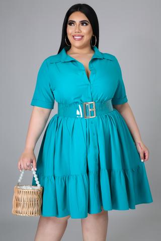 Full Queens Dress~ Turquoise